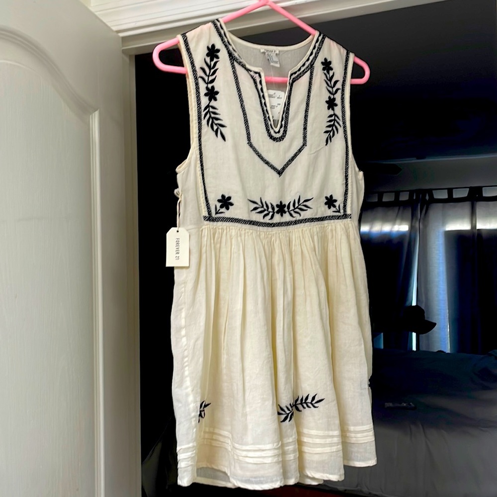 Dress-cream/black